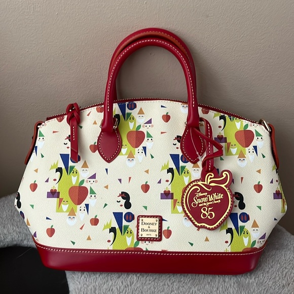 Dooney & Bourke Red and Cream Hobo Bag